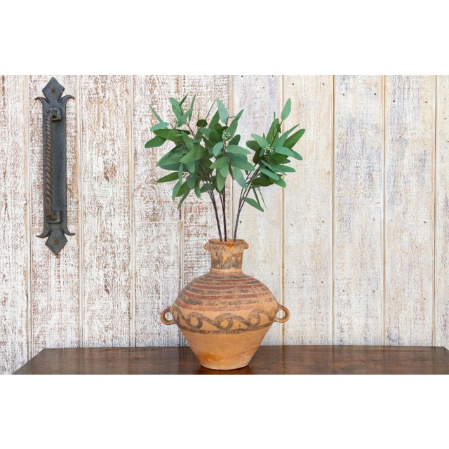 Antique Decorated Earthenware Water Jug For Sale - Image 9 of 10