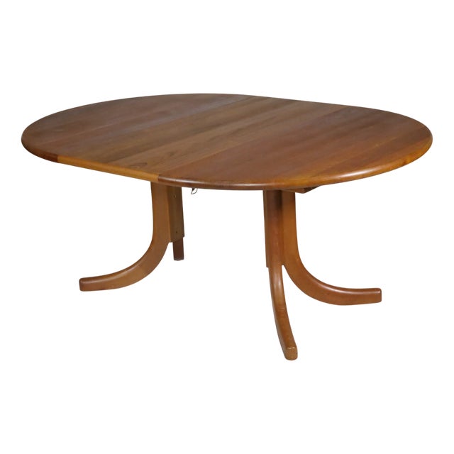 Danish Teak Extendable Dining Table, 1960s For Sale