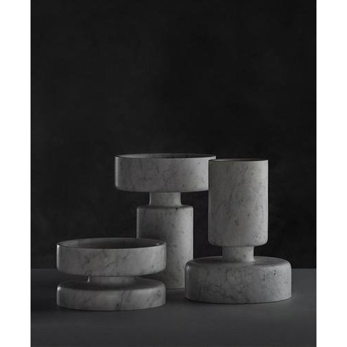 Marbles Vases from Angelo Mangiarotti, 1968, Set of 2 For Sale - Image 3 of 11