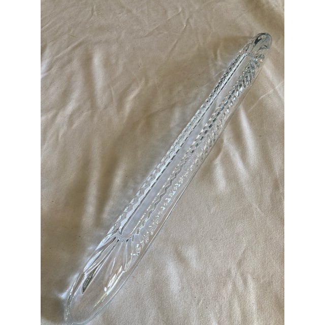 Glass Vintage Cut Glass Olive Dish For Sale - Image 7 of 7