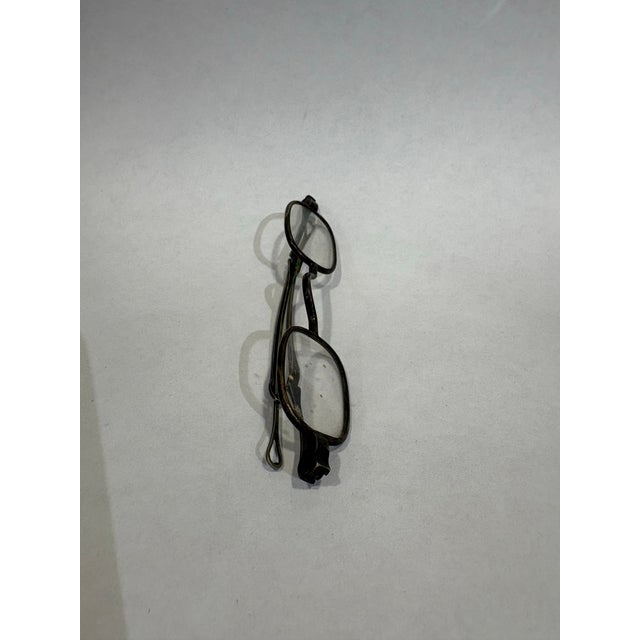 Late 19th Century Antique Square Frame Eyeglasses For Sale - Image 5 of 6