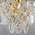 German Gold-Plated Chandelier with Faceted Oval Crystals attributed to Kinkeldey, 1960s For Sale - Image 6 of 12