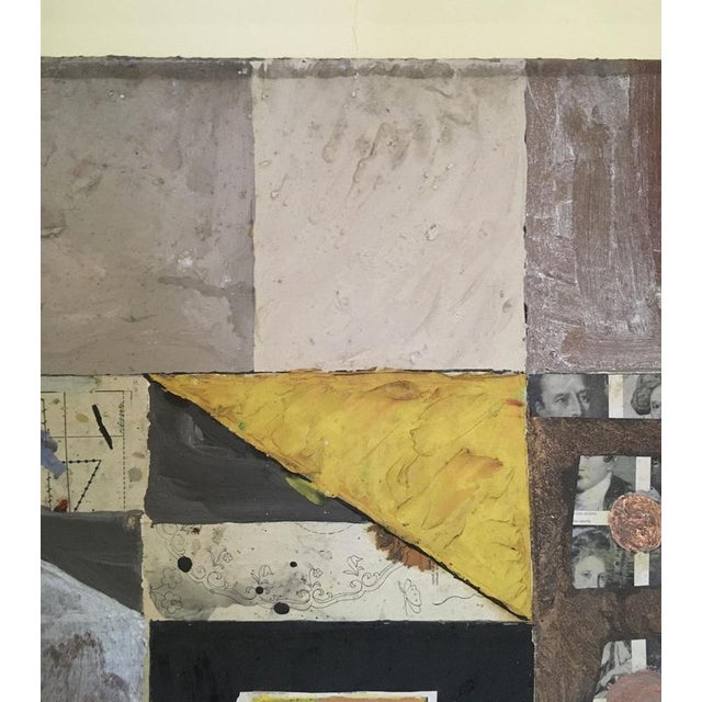 Black Ermete Lancini, Abstract Collage, 1960, Mixed Media For Sale - Image 8 of 18