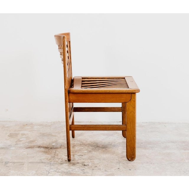 Brown Transenna Chair attributed to Titina Ammannati & Giampiero Vitelli for Pozzi & Verga, 1970s For Sale - Image 8 of 10
