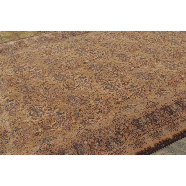 Hand-knotted in premium, high-luster wool, this 6x9 contemporary area rug is an extraordinary transitional masterpiece...
