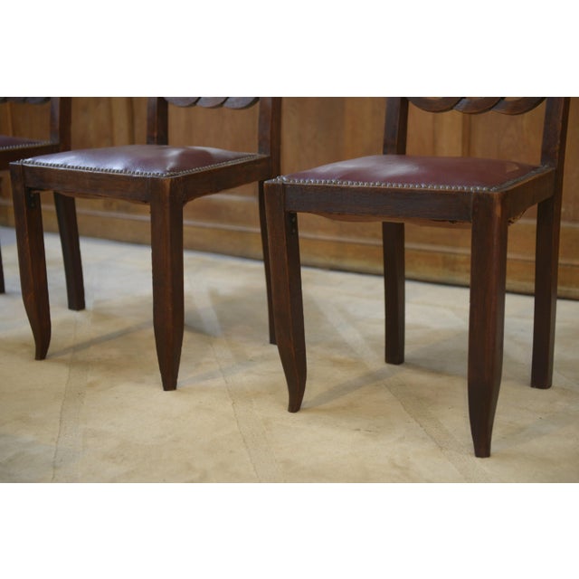 Oak Dining Chairs, 1950s, Set of 6 For Sale - Image 10 of 12