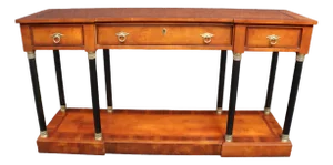 Century Furniture Biedermeier Style Mahogany Console Table