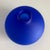 Cobalt Blue Frosted Glass Vase & Bottle With Ball Stopper For Sale In Dallas - Image 6 of 6