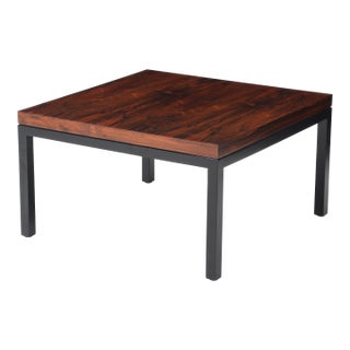 Brazilian Rosewood and Lacquer Coffee Table by Knoll For Sale