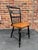 Late 20th Century Black L Hitchcock. Stencil Decorated Ebonized Wood Dining Side Chair For Sale - Image 10 of 16