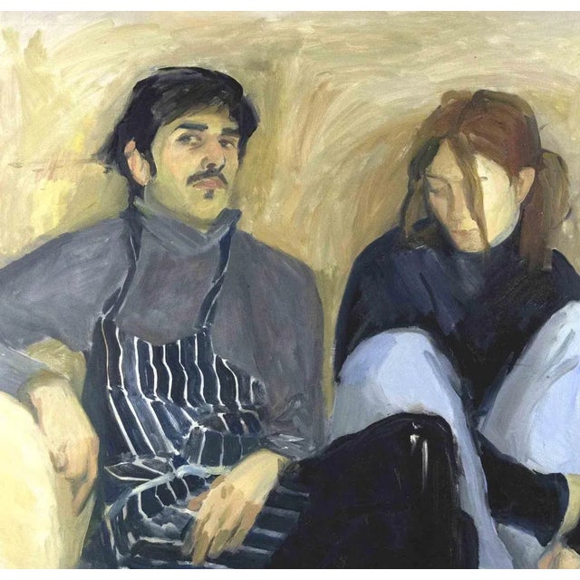 Nostalgia is an original contemporary artwork, realized in 2010s by the emerging artist Anastasia Kurakina. Mixed colored...