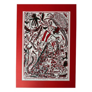 Alfred Klinkan, Untitled, 1960s, Signed Screen Print For Sale