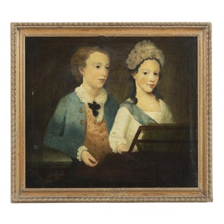 European School Artist, Couple, Painting on Canvas For Sale