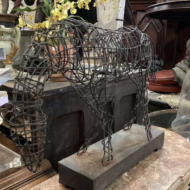 Mid-Century Modern Mid Century Iron Horse Sculpture For Sale - Image 3 of 7