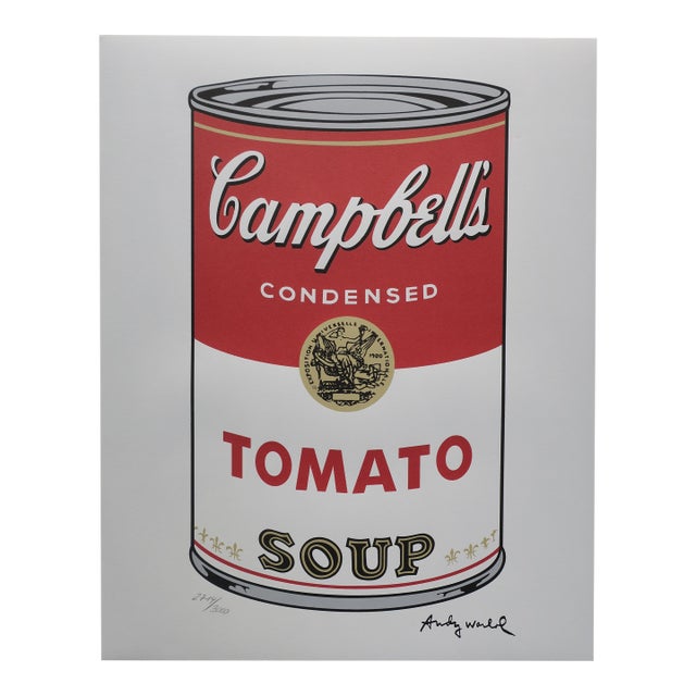 1986 Carnegie Museum of Art Andy Warhol Campbell's Soup Tomato 2714/3000 Lithograph Reproduction For Sale