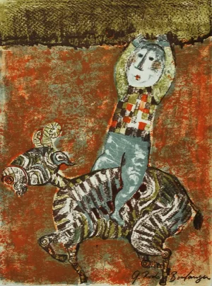 1973 Graciela Boulanger Original Lithograph Untitled 5