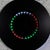 Late 20th Century Modern to Postmodern Infinity Vortex Wall Mirror Round Black Laminate Frame For Sale - Image 4 of 18