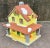Ceramic Vintage Lighted Porcelain Farmhouse With Snow For Sale - Image 7 of 13