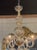 Large Scale Two-Tiered Gold Murano Glass Chandelier For Sale - Image 4 of 9