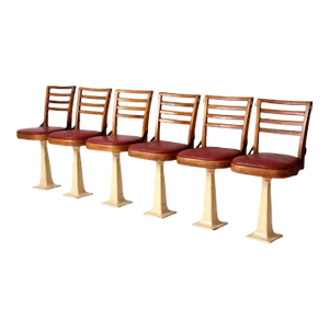 Antique Soda Fountain Chairs Set 6