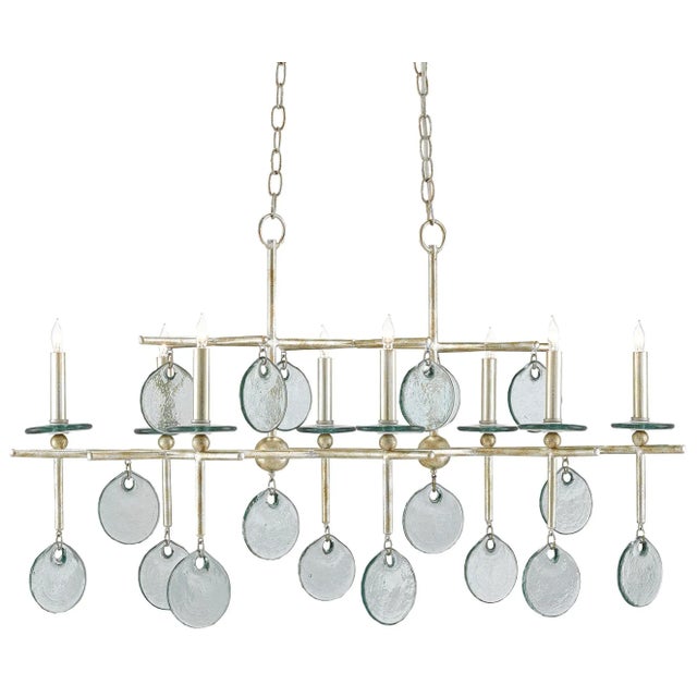Currey & Company Sethos Silver Rectangular Chandelier For Sale - Image 10 of 10