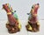 large figures of matching Phoenix birds in tri-color polychrome. The measurements are 9.5" by 8" and 5" deep. Beautiful,...