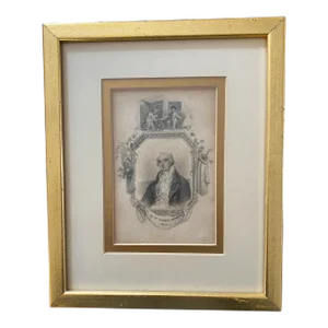 Early 20th Century Portrait Engraving of Thomas William Coke