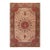 1940s Beige Swastika Medallion Antique Tabriz Handknotted Wool Gallery Rug For Sale