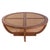 Coastal Bali Breeze 42 in. Round Wood and Mesh Woven Coffee Table, Heritage For Sale - Image 3 of 10