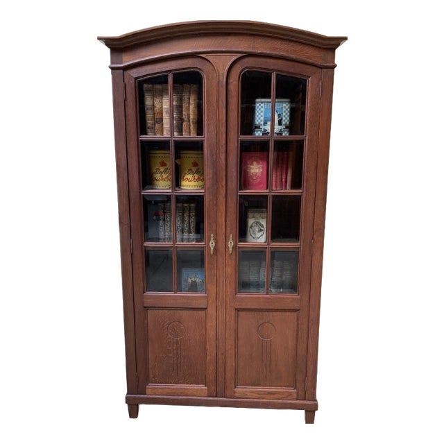 Antique Art Nouveau Display Cabinet, 1915 For Sale