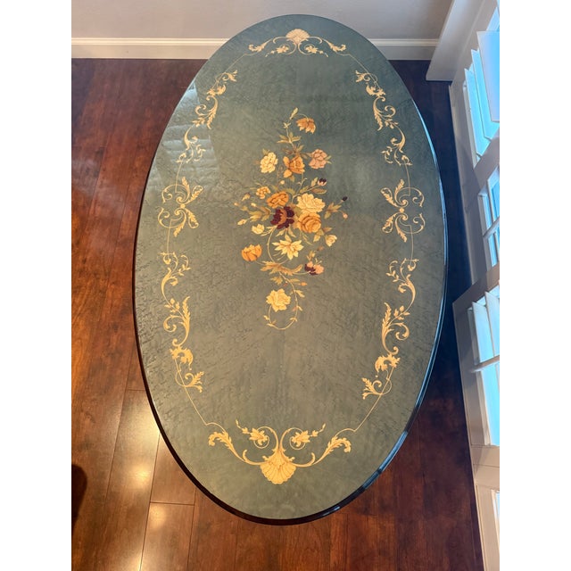 1990s 1990s Handcrafted Italian Marquetry Coffee Table For Sale - Image 5 of 8