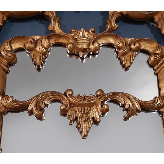 Chinese Chippendale Gold Leaf Mirror For Sale - Image 6 of 10