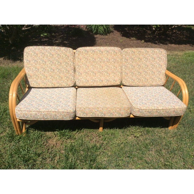 Vintage Rattan Patio Set 10 Pieces Chairish