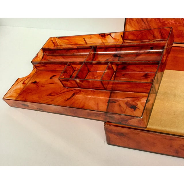 1950s Vintage Tortoise Bakelite Jewelry Box Chairish