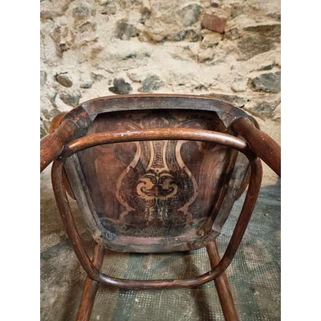 Antique Bentwood Armchair by Jacob & Josef Kohn, Vienna, Austria, 1900s For Sale - Image 13 of 15