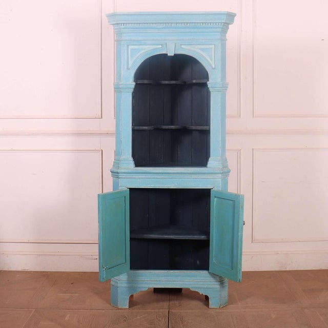 19th Century English Corner Cupboard For Sale - Image 8 of 10