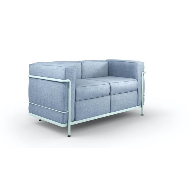 LC2 Two-Seat Sofa by Le Corbusier, P. Jeanneret, Charlotte Perriand for Cassina For Sale - Image 3 of 9