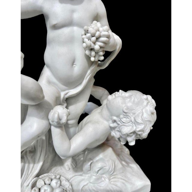 Bacchus and Puttis in Biscuit Porcelain from Saxe Volkstedt Rudolstadt For Sale - Image 6 of 11