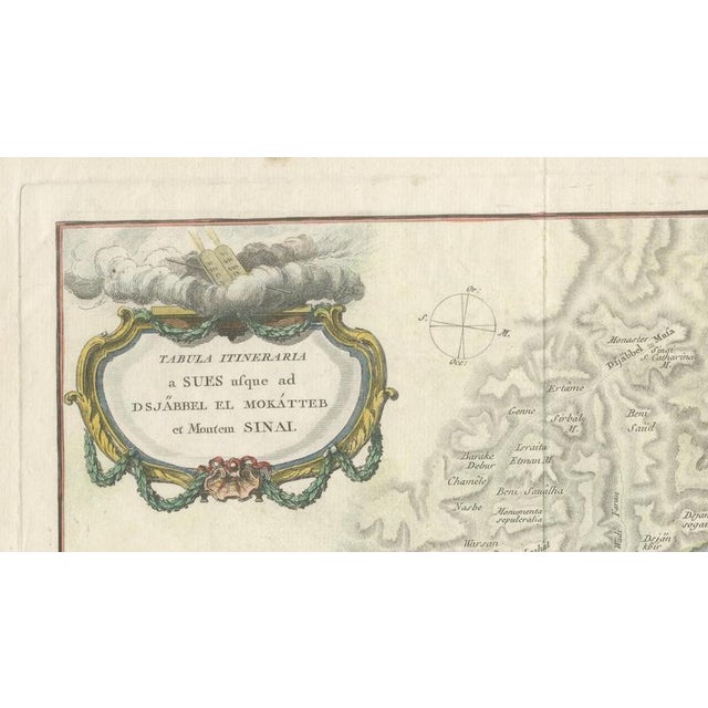 Antique Map of Sinai and Gulf of Suez by Niebuhr, Arabia, 1774 For Sale - Image 4 of 9