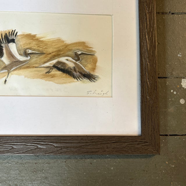 Contemporary Contemporary Original Pelican Painting by Stephen Heigh “Flight” For Sale - Image 3 of 4