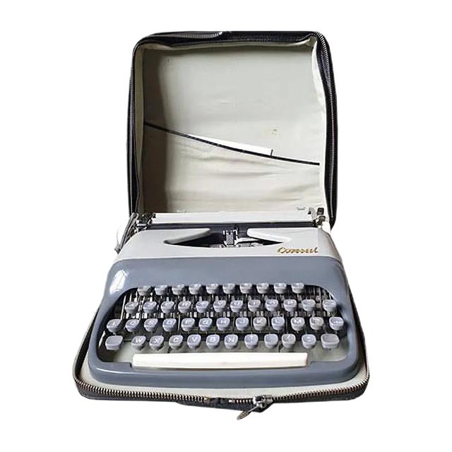 Vintage Typewriter from Consul, 1950s For Sale