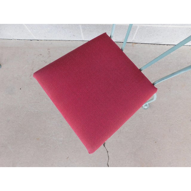 Vintage Woodard Style Wrought Iron Outdoor Dining Set For Sale - Image 14 of 18