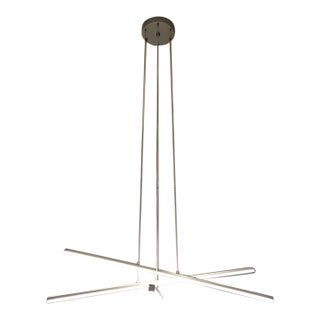Sonneman 2763.16 Aluminum Stix 3-Arm Led Hanging Chandelier Pendant Light 2763 For Sale