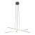 Sonneman 2763.16 Aluminum Stix 3-Arm Led Hanging Chandelier Pendant Light 2763 For Sale