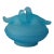 Vintage Westmoreland Blue Satin Glass "Kissing Doves" Covered Candy Dish For Sale