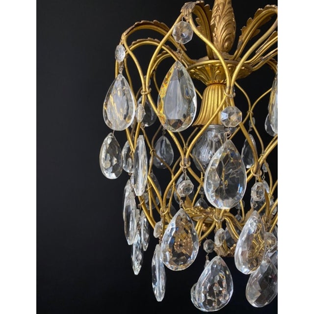Vintage Pendant Light in Brass, 1960s For Sale - Image 4 of 15