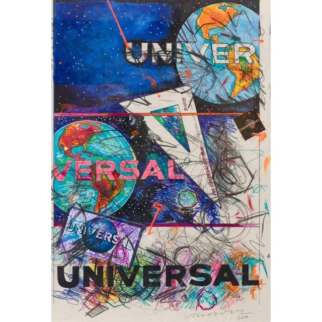 Universal is a contemporary artwork realized by Enrico Manera in 2006. Mixed media on cardboard. Hand signed and dated on...