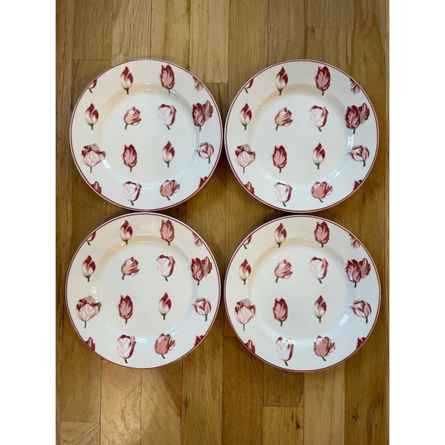 2000 - 2009 Contemporary Waverly “Garden Room” “Garden Lane” Salad Plates - a Set of 4 For Sale - Image 5 of 5