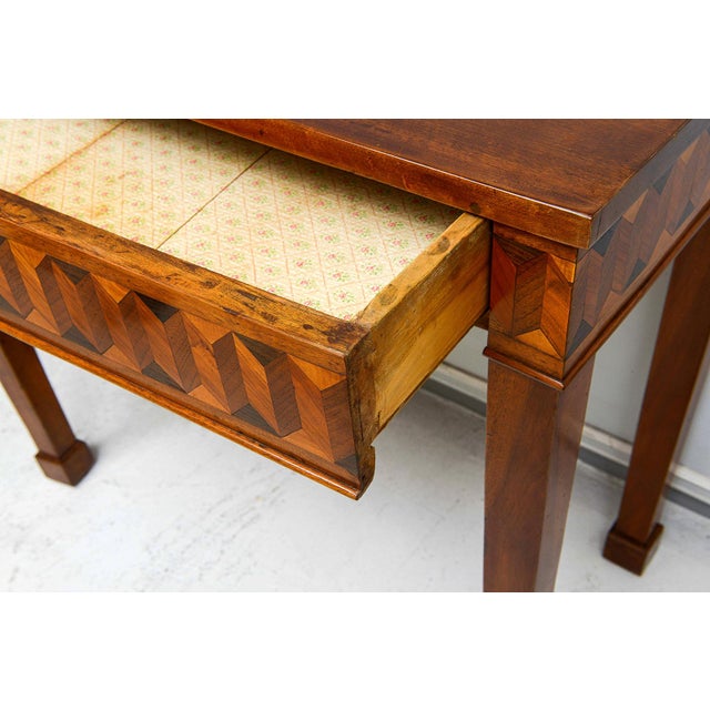 Antique Italian Parquetry Console Table For Sale - Image 10 of 13