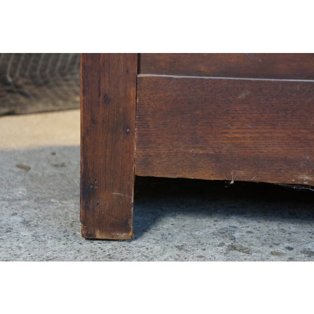 Antique Victorian Eastlake Oak & Ash Four Drawer Spoon Carved Dresser Chest 38" For Sale - Image 13 of 18